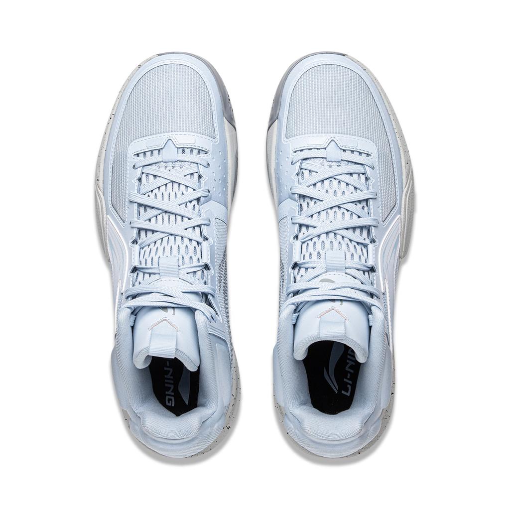 Li Ning Light Speed 2MID Dämpfung Rutschfest Abriebfest Mittelhohe Basketballschuhe Herren Blau ABPU057-4