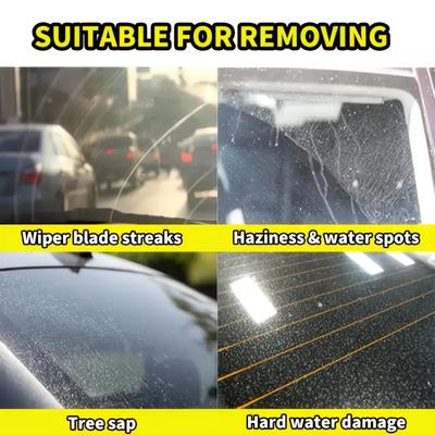 200ml Nano Glass Coating: Car Glass/Paint/Home Glass/Helmet/Glasses, Compatible with Car Wax/Polish, Restores Clarity Brightness