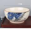 Japanese Underglaze Hand-painted 7-inch Ceramic Household Ramen Bowl Soup Bowl Commercial Restaurant Noodle Bowl Large