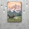 grand teton national park Funny Bar Metal Sign Retro Plaque Vintage Sign Alcohol Drinker Pub Club Kitchen Wall Decoration