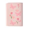 Portefeuille Femme Couleur Rose Doux Cuir PU Multi Cartes Sac Photo Porte-Cartes Floral Nœud Extérieur