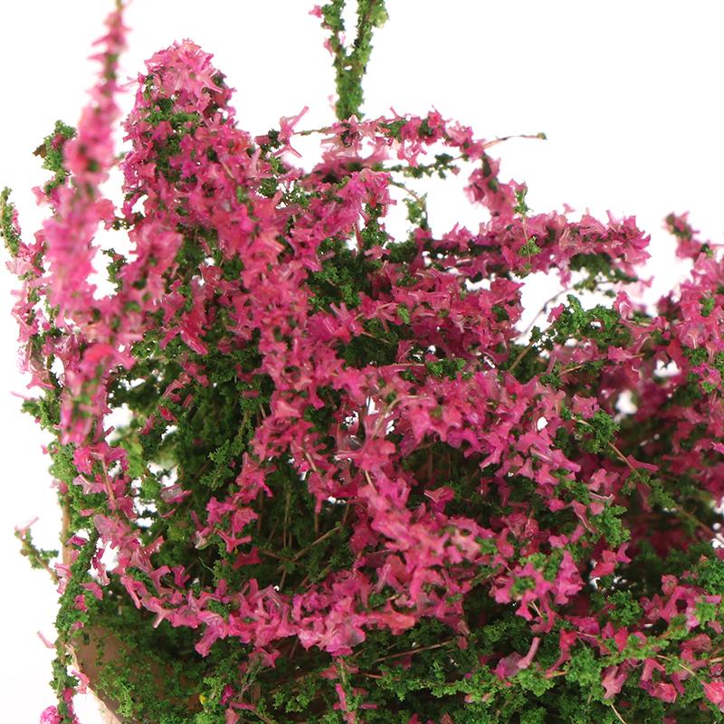 1Stk Puppenhaus DIY Dekoration 1/12 Puppenhaus Miniatur Mehrfarbiger Blumenbusch Grüne Pflanze Blumenmodell Spielzeug