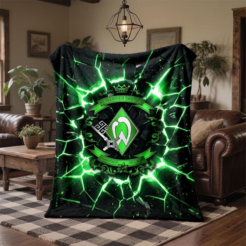 Werder Bremen Fußball Print Flanelldecke Weich Warm Sofa Bett Überwurfdecke Für Zuhause Büro Schlafzimmer