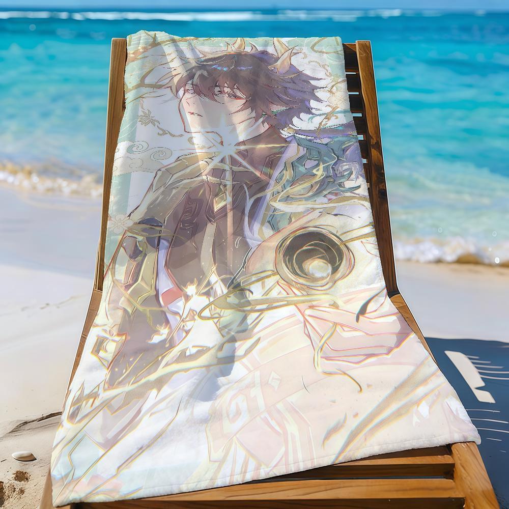 

Honkai Star Rail Dan Heng Game Towel Sports Quick Dry Travel Camping Gear Sandproof Soft Light Large Beach Towel W30*H60(CM)