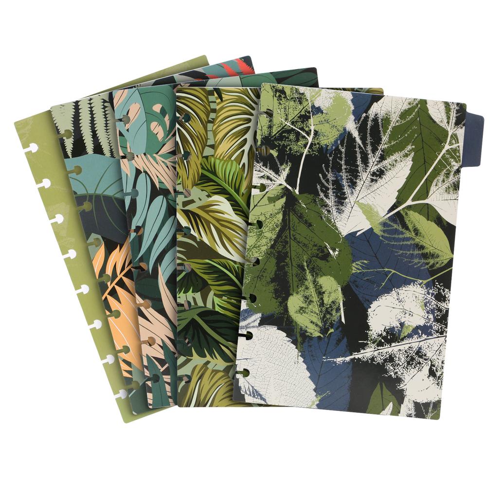 5 Tab DiscBound Dividers, Paper Index Dividers, Assorted Multi-Color, Junior Size Dividers for Discbound Planners or Notebooks