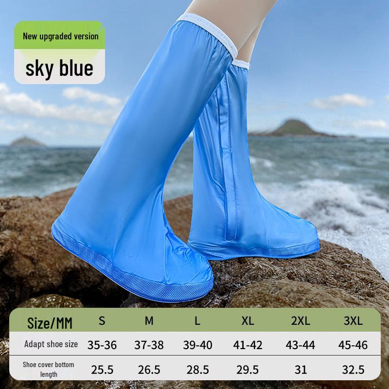 Huse de încălțăminte din PVC, impermeabile și antiderapante, pentru toate anotimpurile, pentru bărbați și femei - îngroșate, durabile și ideale pentru ciclism