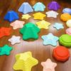 Rainbow River Stones Balance Beam Sensory Toy for Kids and Kindergartens