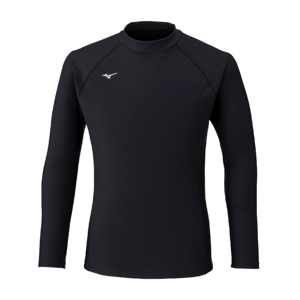 MIZUNO Basic Competitive Fitness Rash N2JDCA03 3XL Swimsuit, Swimming, Guard, Unisex, 09 Black,