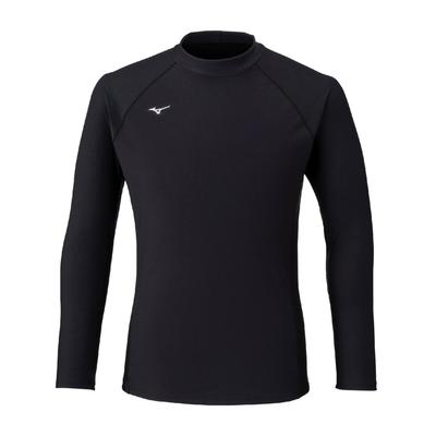 Mizuno Basic Competitive Fitness Rash N2JDCA03 Size L Swimsuit, Swimming, Guard, Unisex, 09 Black,