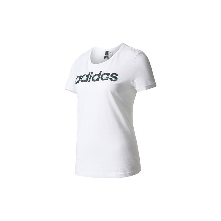 (WMNS) adidas Special Linear T-Shirt  White Black  Women s BP8374 M