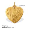Ocean Wind Retro Diy Key Love Pendant Stainless Steel Gold-Plated Various Style Accessories