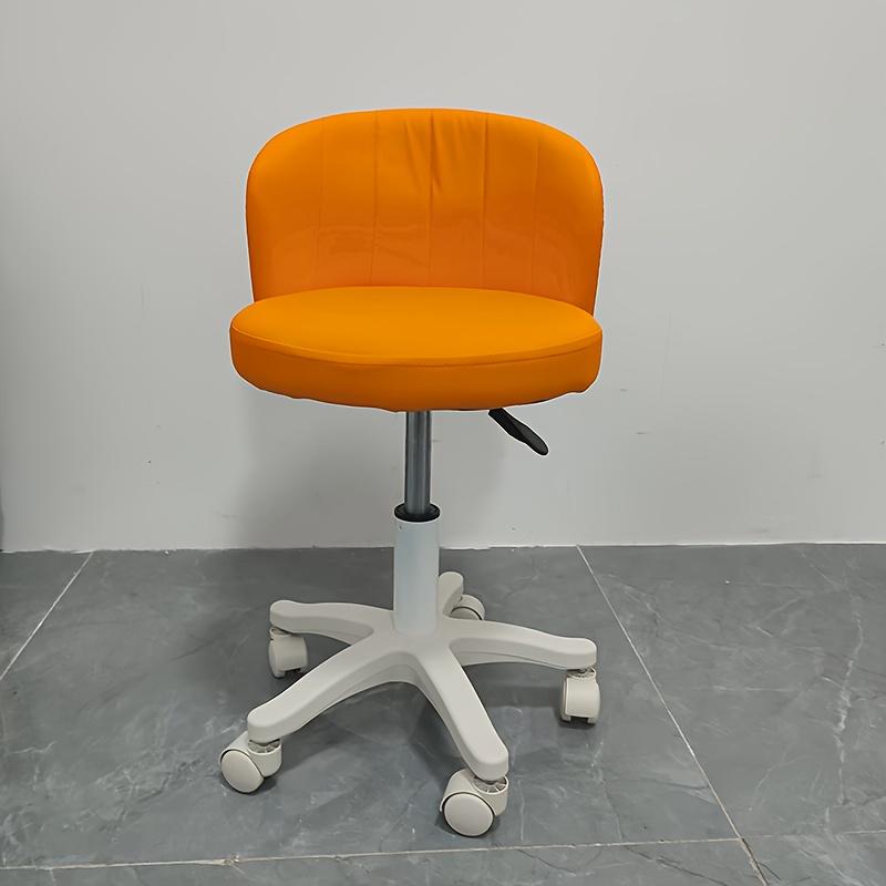 Round Swivel Stool with Backrest - 136.08 KG Weight Capacity, 360° Rotating, Adjustable Height, Ideal for Beauty Makeup