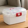 Organizator pentru medicamente de capacitate mare Recipient de depozitare Cutie de prim ajutor pentru familie Cutie portabilă pentru kit de urgență