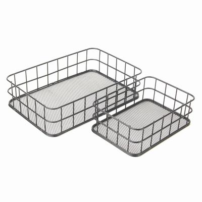 Marco de Almacenamiento para Artículos del Hogar Caja de Almacenamiento de Hierro, Almacenamiento de Artículos de Escritorio 2 uds