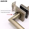 Cross 304 Stainless Steel American-Style Keyless Square Bathroom Door Lever Passage Lock