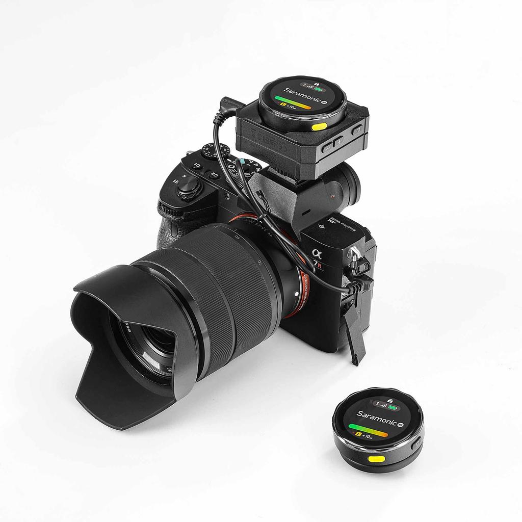 Saramonic Blink Me B2 Touchscreen Wireless Microphone System One 2.4G (Two Transmitters, Receiver)