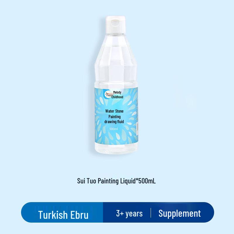 Milos Ebru Marmorier-Set: Auswaschbare Fingerfarbe & Zeichenwerkzeuge für Kinder