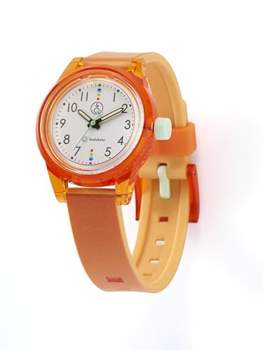 [Citizen Q&Q] Analog Watch, Smile Solar, Matching Style, Waterproof, Urethane Strap, R03A-002VK, Citrus Orange