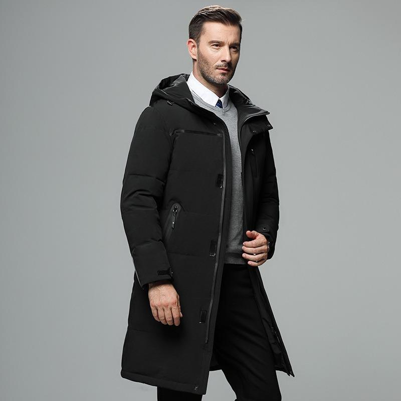 2025 New Cold-proof Clothing Men's Mid-length Men's Winter Thickened Jacket Middle-aged and Elderly Men's Jacket Cotton Jacket