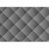 Fototapeta - Szara Symetria - Geometryczny Wzór W Deseń Z Betonu Z Białymi Fugami