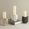 Simple Candle Holder Universal Candle Cup Living Room Dining Table Decoration Ornament Flame European Ceramic Candle Pedestal