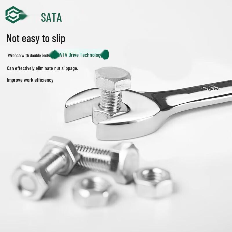 SATA Fully Polished Combination Wrench