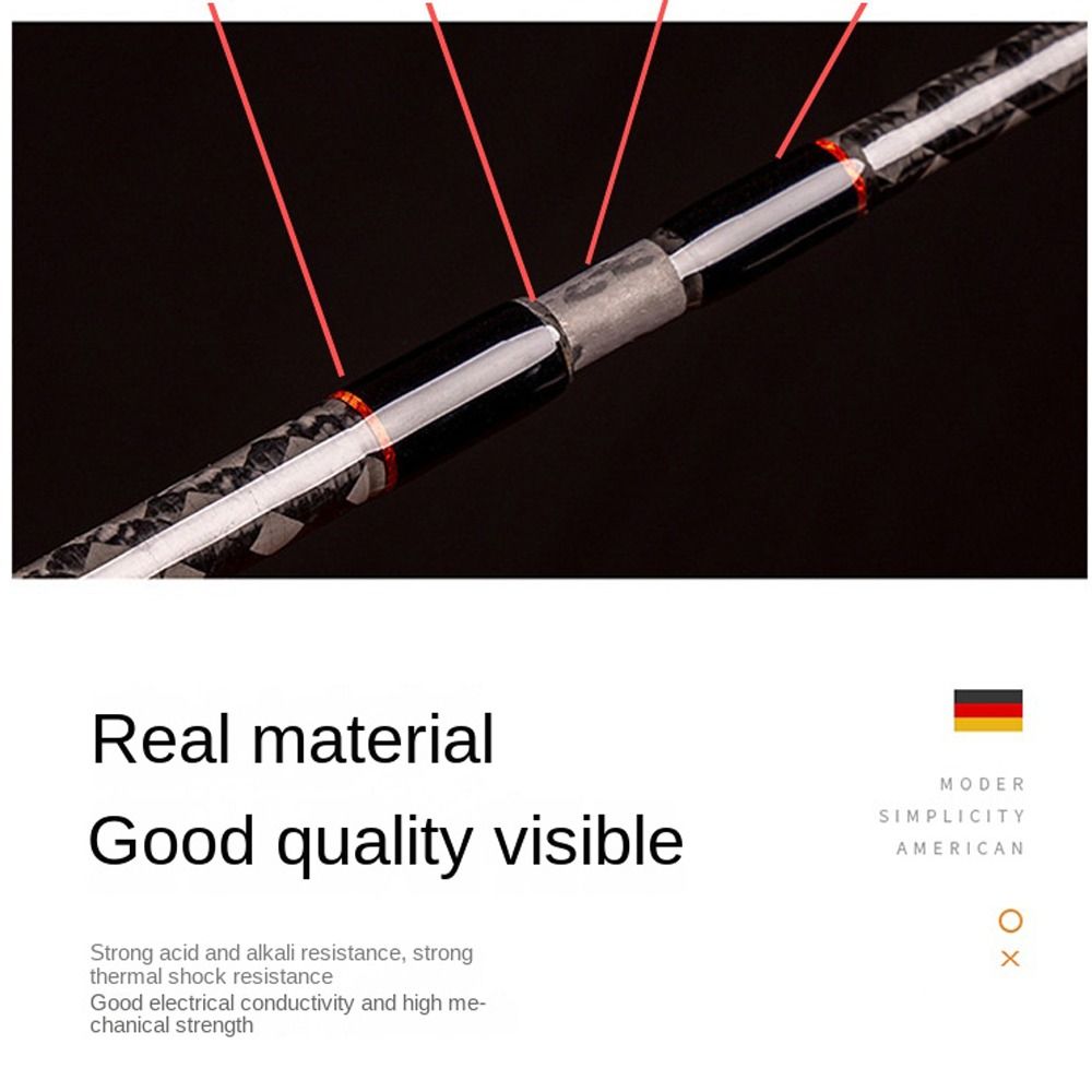 12pcs 1.0-3.5mm Solid Carbon Rod Fishing Rod Accessories Carbon Connection Tube Road Fishing Rod Modified Broken Rod Repair
