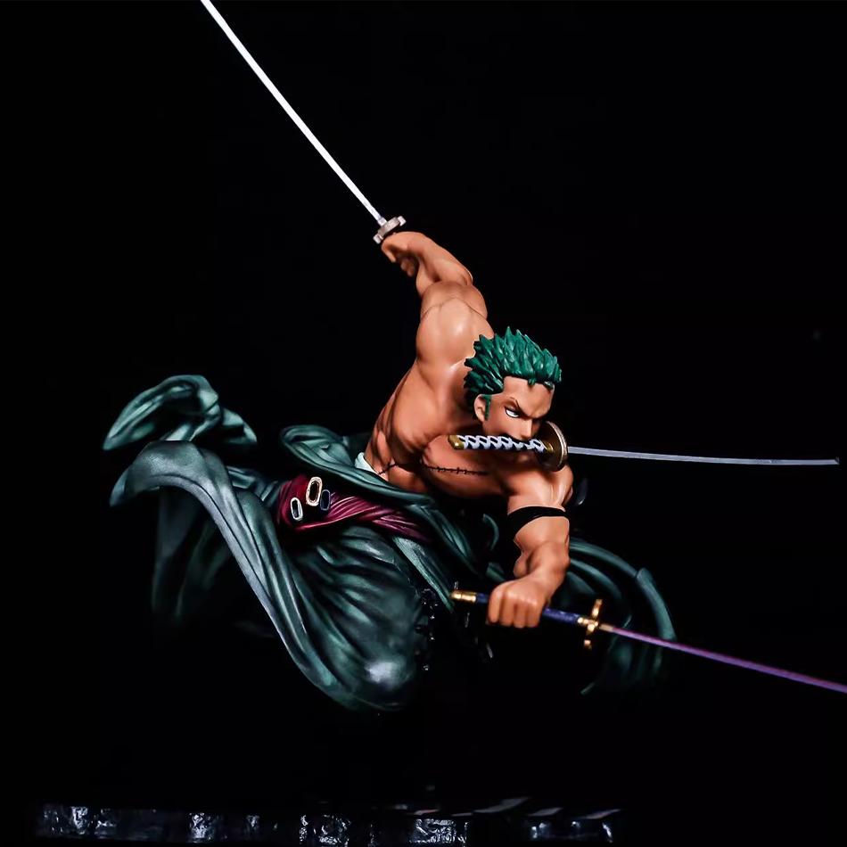 One Piece 10CM Figure Toys Anime GK Roronoa Zoro Three-blade Sa-maximum PVC Action Collection Figurine Model Doll Gifts Kids