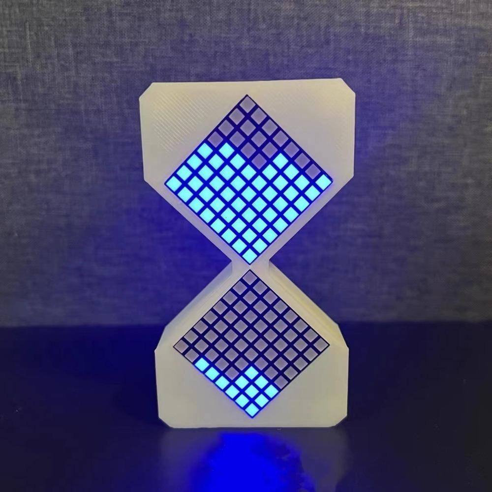 Cyber Style LED Electronic Hourglass 1-30 Min Timer Technology Sense DIY Digital Sand Clock Home Decoration with Gravity Sensing
