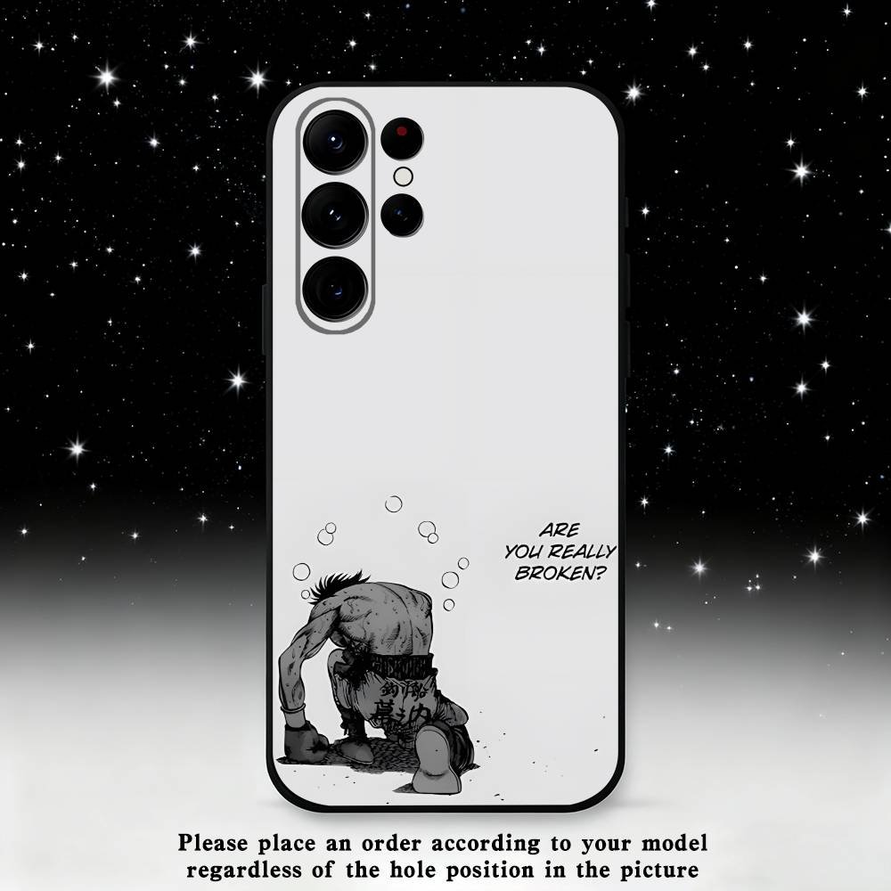 

Boxing H-Hajime no Ippo Phone Case For Samsung S25,S24 Ultra,S20,S30 plus,S22 plus,S23,S30 Ultra 5G Silicone Black Shell Samsung S235G