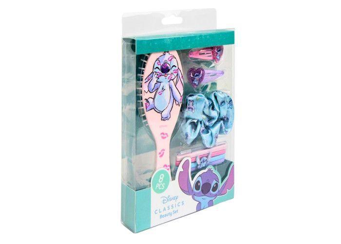 Coffret Accessoires Cheveux - Disney - Lilo et Stitch - Peigne et Pinces - Élastiques Colorés - Enfant