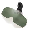 Non-Polarized Clip On Sunglasses for Men Night Vision Polarized Hat Visors Clips Hat Clip On Adjustable Eyeglasses Men's Fishing Cycling Golf Eyewear