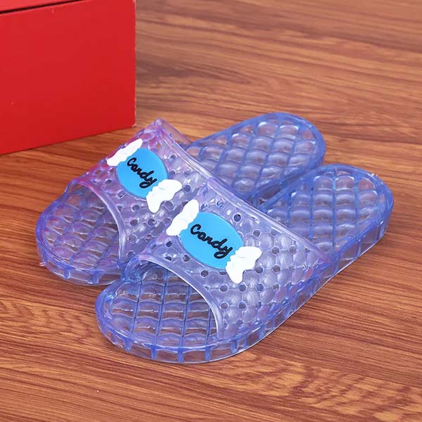 WTEMPO PVC Summer Flat Heel Breathable Cool Thick Slippers Women Large Size Casual Non Slip Wear-resistant Slippers