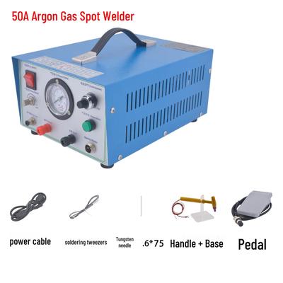 50A Portable Argon Arc Jewelry Spot Welder for Rings and Wire, Small Pulse Welding Machine