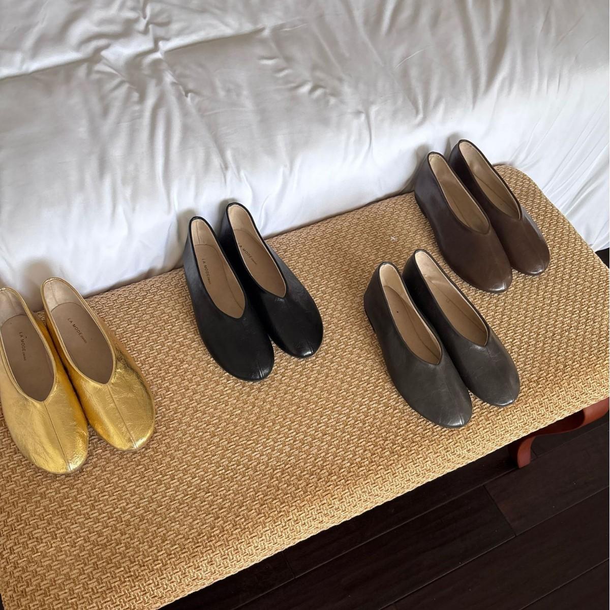 

2025 winter new round head gold shallow mouth soft sole foot cover versatile Doudou pregnant women commuting ballet women s single shoes 39 серый