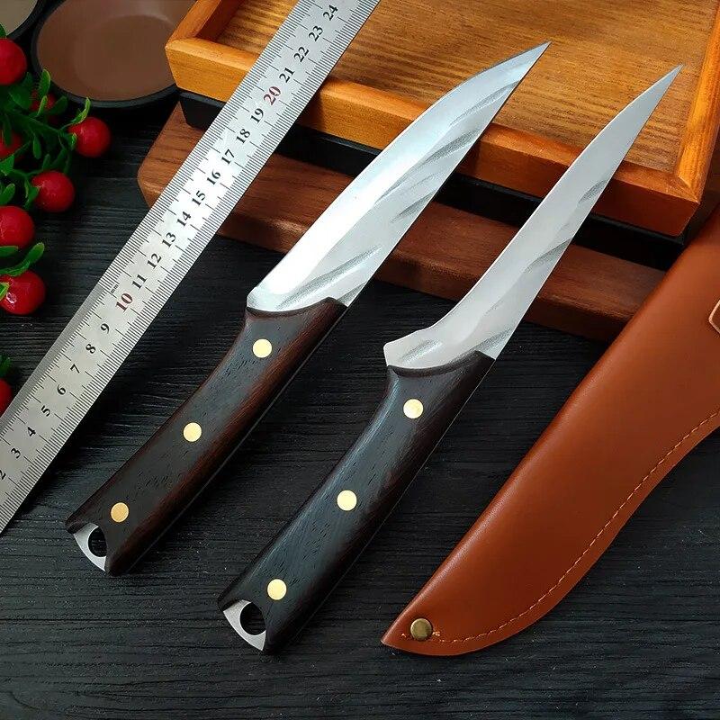 Ručně tepaný vykosťovací nůž pro domácnost Sekáček na maso Kuchyňský nůž z nerezové oceli