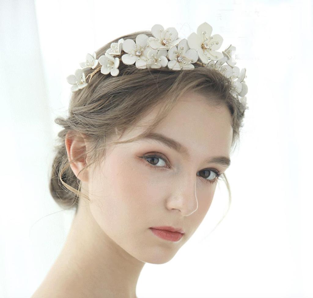 Flower Hair Hair Ornament for and Weddings Accessory, Headpiece, Headband, Parties, Bridal, [J's Select]
