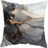 Modern Abstract Gold Foil Lines Printing Bay Decor Pillow Abstract Marble Cushion Cover Home Hotel Sofa Bed Cushion Cover