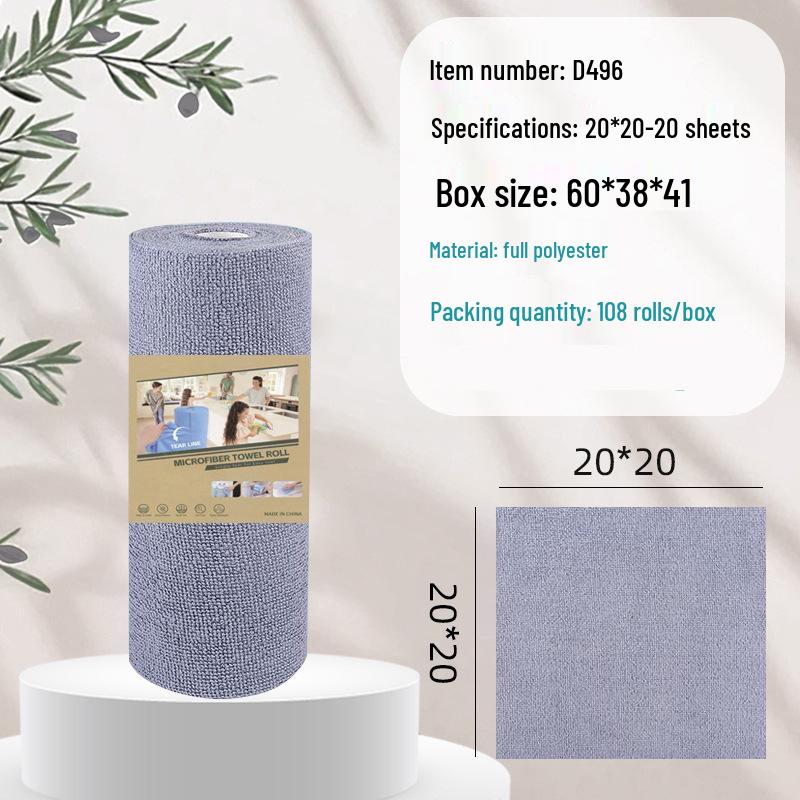 Bedruckte Abreißbare Mikrofaserküchenlappen - Verdickt & Saugfähig für die Haushaltsreinigung