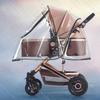 Universal Stroller Rain Cover Baby Car Weather Wind Sun Shield Transparent Breathable Trolley Umbrella Raincoat Accessories