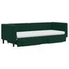 Pull Out Daybed with Drawers Dark Green 80x200 Cm Velvet