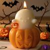 Top Quality Silicone Mold Spooky Halloween Pumpkin Candle Room Aromatherapy DIY Pumpkin Candlestick Candle Mould for Haunted