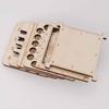 Wood Knitting Needle Gauge and Ruler Knitters Ruler Square Measuring Tool Knitting Tool Crochet Accessories