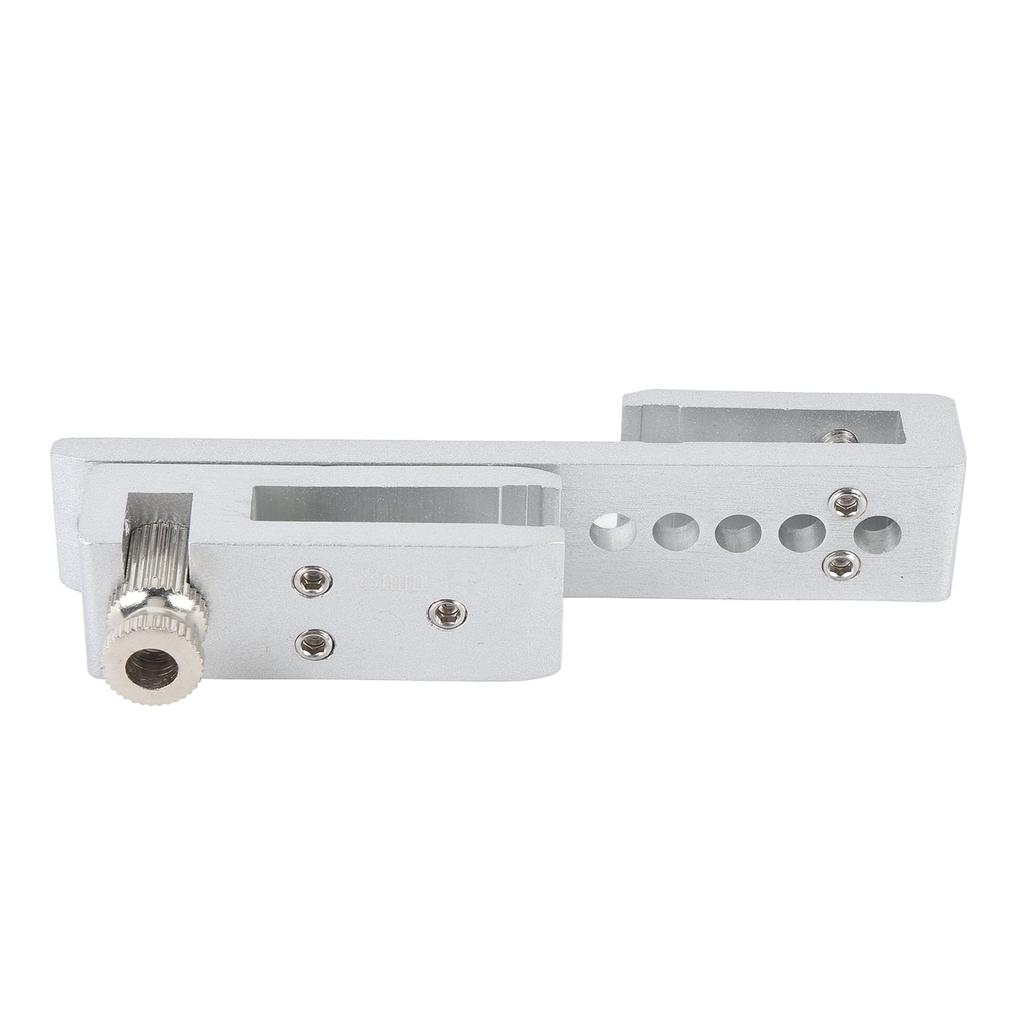 Sliding Glass Door Lock 12 Holes Limit Metal Security Latch for Home Hotel Bathroom Frameless Shower Room Silver 8mm