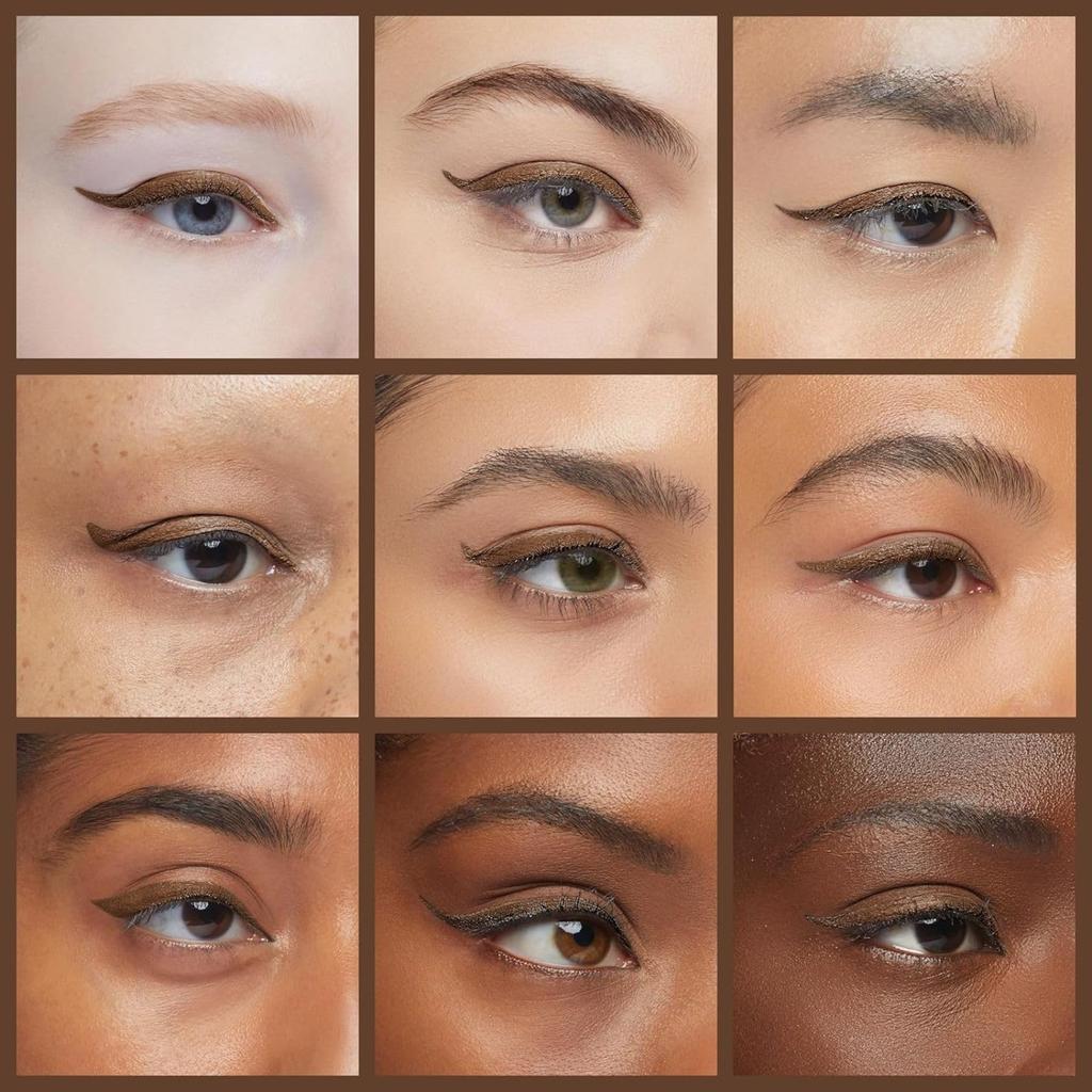 Heroine Make Prime Liquid Eyeliner Rich Keep 03 Natural Brown Brush tip Made in Japan brush Waterproof formula Washes off with hot water 0.4mL 0.1mm