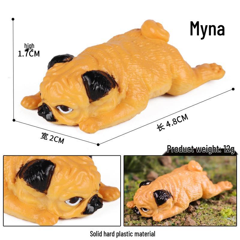 Realistic Hairless Cat and Dog Plush Animal Toy - Cute Cognitive Pet Model for Early Education