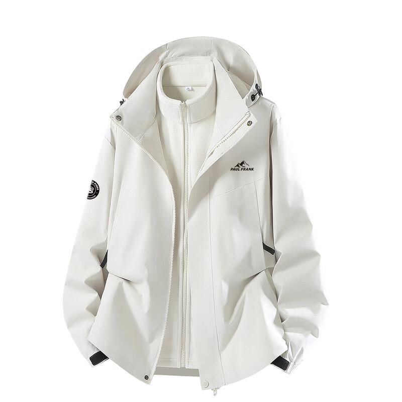 Paul Frank Men's 3-in-1 Outdoor Windproof Hooded Jacket