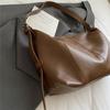 PU Hobo Bag Women's Fashion Shoulder Tote with Soft Texture Large Capacity Casual Everyday Handbag