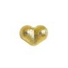 14K Gold Filled Heart Peach Bead Spacers, Frosted Heart Crystal Bracelet DIY Jewelry Accessories
