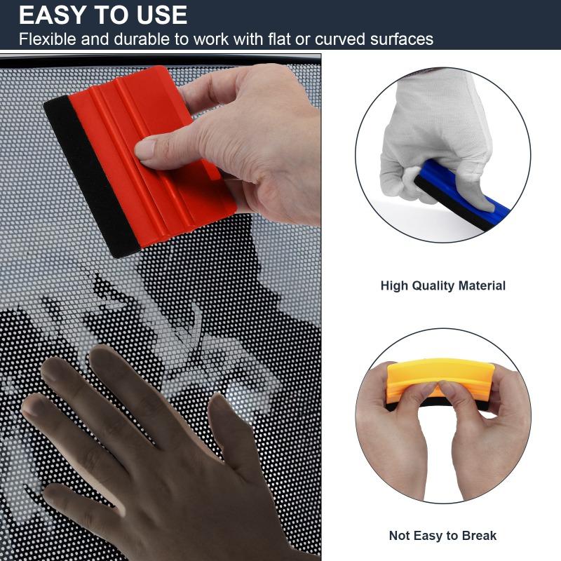 Car Wrap Tool Vinyl Scraper Cutter Film Kit Squeegee Set for Vehicle Window Tint Auto Accessories Wrapping Tools Vinyl Spatula